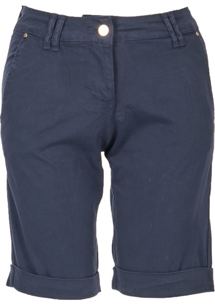 Kadın Midi Şort - Minimalist Günlük Şort