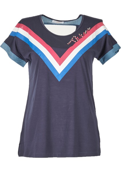 Minimalist Vintage Kadın T-Shirt - Kısa Kol Günlük