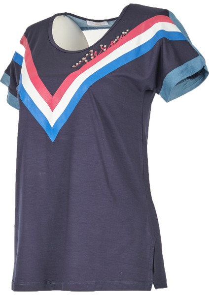 Minimalist Vintage Kadın T-Shirt - Kısa Kol Günlük modelleri