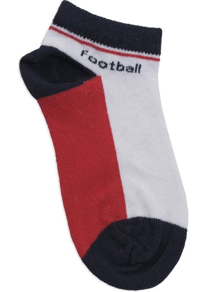 Erkek Çocuk Spor Futbol Topu Desenli Bilek Çorap 3'lü Set fırsatları