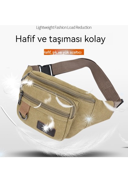 Büyük Kapasiteli Kanvas Çok Fonksiyonlu Çapraz Çanta (Yurt Dışından)