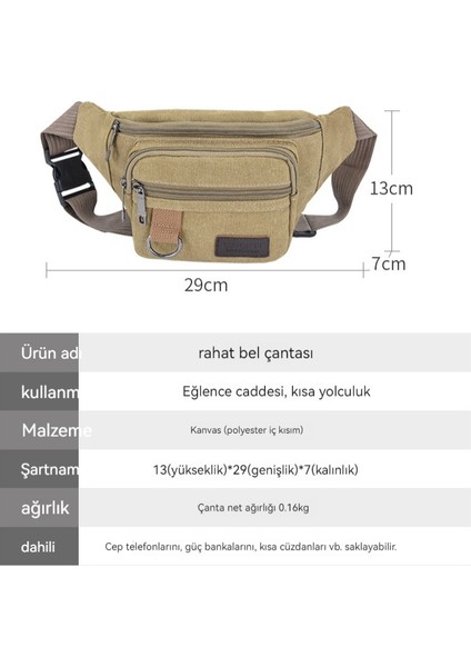 Büyük Kapasiteli Kanvas Çok Fonksiyonlu Çapraz Çanta (Yurt Dışından)