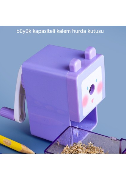 Otomatik Kurşun Beslemeli Karikatür Kalem Çevirme Elle Çalıştırılan Kalemtıraş (Yurt Dışından)