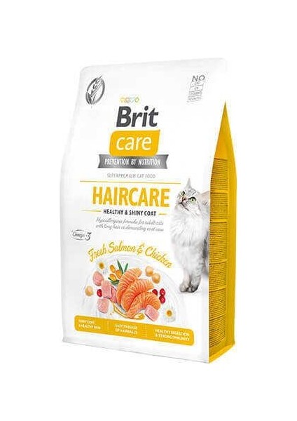 Haircare Hypo-Allergenic Deri ve Tüy Sağığı için Tahılsız Yetişkin Kedi Maması 7kg