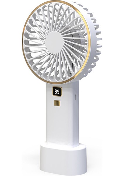 Yeni USB Dijital Ekran Fanı El Masaüstü Taşınabilir Elektrikli Fan Şarj El Mini Elektrikli Fan Elektrikli (Yurt Dışından)
