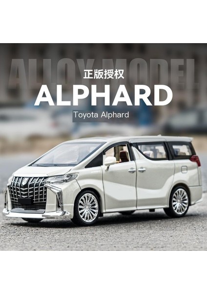 1:24 Toyota Alpha Ticari Araç Alaşım Araba Modeli Ses ve Işık Versiyonu Araba Modeli Simülasyon Metal Oyuncak Araba (Yurt Dışından)