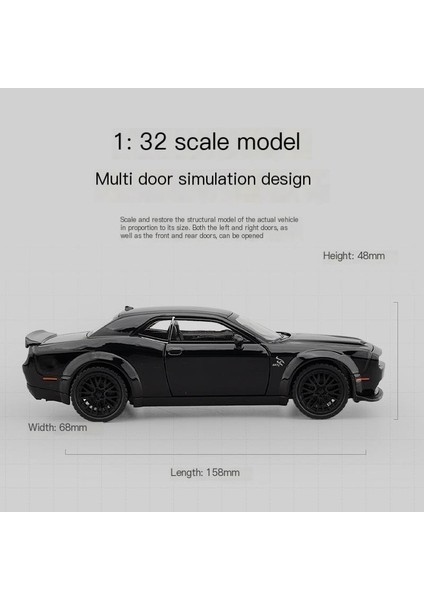 2023 Dodge Charger Hellcat Kas Araba 1:32 Alaşım Araba Modeli Oyuncak Koleksiyonu Süsleme (Yurt Dışından)