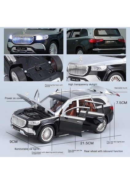 1:24 Mercedes-Benz Maybach GLS600 Alaşım Model Oyuncak Araba Süsleri (Yurt Dışından) fiyatları
