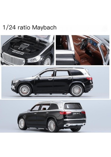 1:24 Mercedes-Benz Maybach GLS600 Alaşım Model Oyuncak Araba Süsleri (Yurt Dışından) modelleri