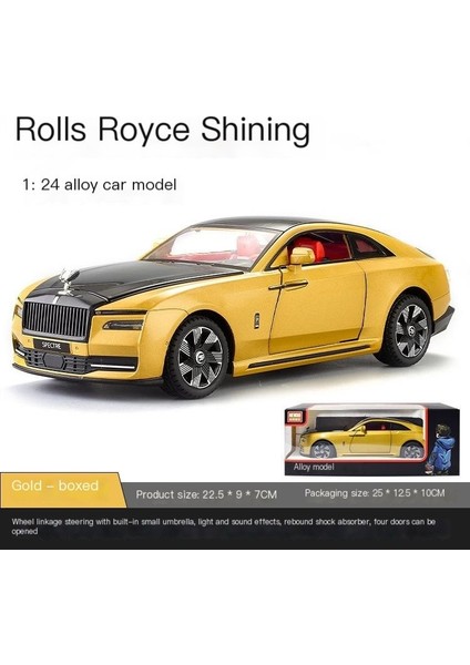 1:24 Rolls#royce Shining Alaşım Araba Modeli Oyuncak Süsler (Yurt Dışından)