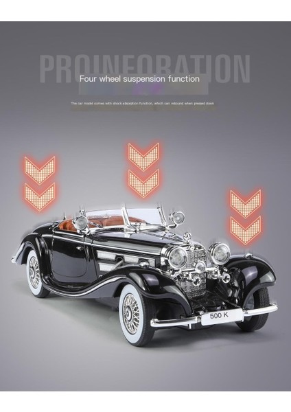 Kutulu 1:24 Mercedes-Benz 500K Klasik Araba Alaşım Araba Modeli Koleksiyonu Süsleri (Yurt Dışından) modelleri