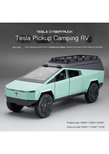 [kutulu] Simüle Edilmiş 1:24 Alaşım Tesla Rv Model Oyuncak Koleksiyonu Süsleri (Yurt Dışından)