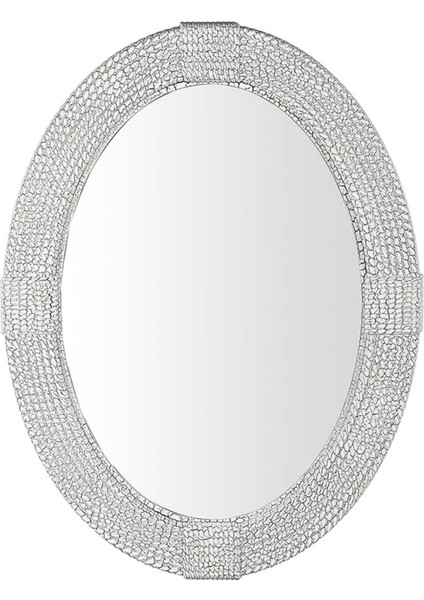 Dekoratif Oval Ayna Örgülü Model 77*64