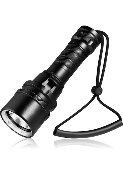 Yüksek Güçlü Beyaz Işık L2 Derin Deniz Sualtı Aydınlatma Güçlü Işık Dalış El Feneri LED Magnetron Anahtarı (Yurt Dışından)