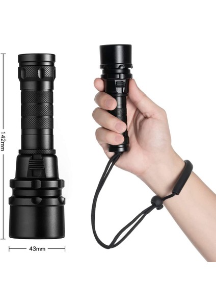 Yüksek Güçlü Beyaz Işık L2 Derin Deniz Sualtı Aydınlatma Güçlü Işık Dalış El Feneri LED Magnetron Anahtarı (Yurt Dışından) fiyatları