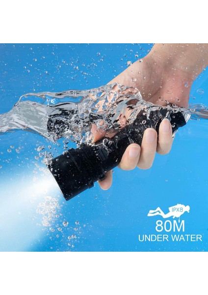 Yüksek Güçlü Beyaz Işık L2 Derin Deniz Sualtı Aydınlatma Güçlü Işık Dalış El Feneri LED Magnetron Anahtarı (Yurt Dışından) modelleri