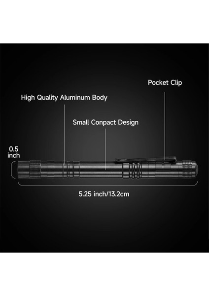 Kalem Işık Mini Taşınabilir LED El Feneri 1000 Lümen 1 Anahtar Modu LED El Feneri Diş Hekimi ve Kamp Yürüyüşü Içın (Yurt Dışından) fiyatları