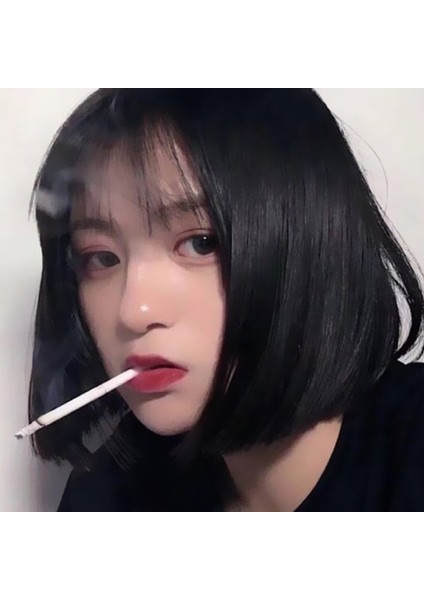 Peruk Kadın Kısa Düz Saç Hava Patlama Peruk Doğal Gerçekçi Bobo Kafa Iç Toka Mekanizması Tam Kafa Peruk (Yurt Dışından) fırsatları