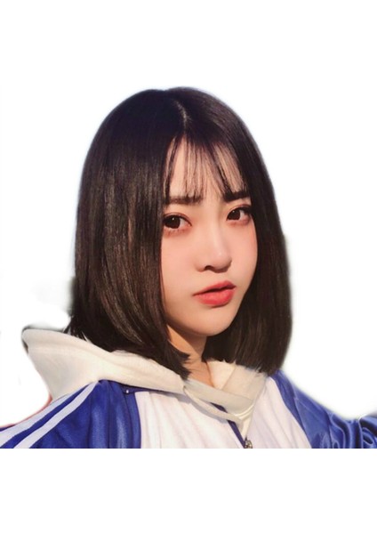 Peruk Kadın Kısa Düz Saç Hava Patlama Peruk Doğal Gerçekçi Bobo Kafa Iç Toka Mekanizması Tam Kafa Peruk (Yurt Dışından) indirimleri