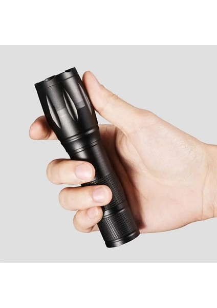 Sınır Ötesi T6 Güçlü Işık El Feneri LED Alüminyum Alaşım Teleskopik Yakınlaştırma USB Şarj Açık Projektör Uzaktan El Feneri (Yurt Dışından) modelleri