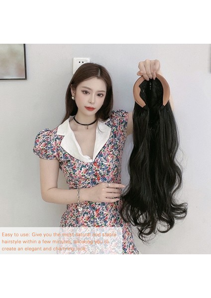 U-Şekilli Hairband Dalgalı Peruk Moda Uzun Kıvırcık Saç Uzantıları Kadınlar Kızlar Için Kişiselleştirilmiş Saç Aksesuarları (Yurt Dışından) indirimleri