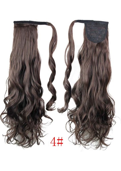 Stoktaki Fabrika Avrupa ve Amerikan Peruk Seti Uzun Kıvırcık Peruk Velcro At Kuyruğu Kadın Kimyasal Fiber Peruk Saç Uzatma (Yurt Dışından) modelleri