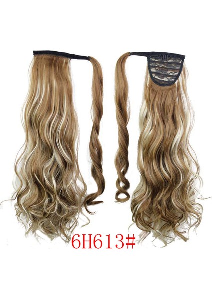Stoktaki Fabrika Avrupa ve Amerikan Peruk Seti Uzun Kıvırcık Peruk Velcro At Kuyruğu Kadın Kimyasal Fiber Peruk Saç Uzatma (Yurt Dışından) fırsatları
