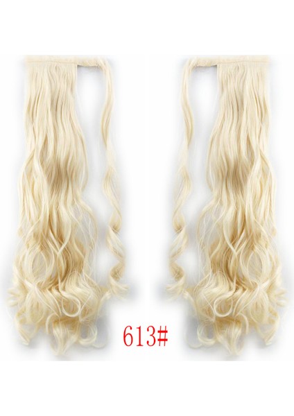 Stoktaki Fabrika Avrupa ve Amerikan Peruk Seti Uzun Kıvırcık Peruk Velcro At Kuyruğu Kadın Kimyasal Fiber Peruk Saç Uzatma (Yurt Dışından) indirimleri