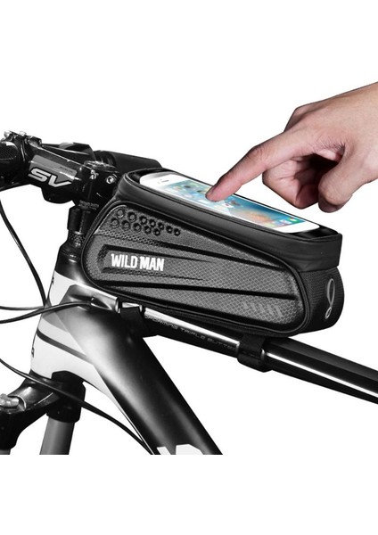 Bisiklet Telefon Çantaları Su Geçirmez Mtb Bisiklet Çantaları Dokunmatik Ekran Bisiklet Üst Tüp Kılıfı Çerçeve Tutucu Bycicle Aksesuarları (Yurt Dışından)