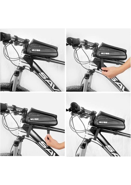 Bisiklet Telefon Çantaları Su Geçirmez Mtb Bisiklet Çantaları Dokunmatik Ekran Bisiklet Üst Tüp Kılıfı Çerçeve Tutucu Bycicle Aksesuarları (Yurt Dışından) fırsatları
