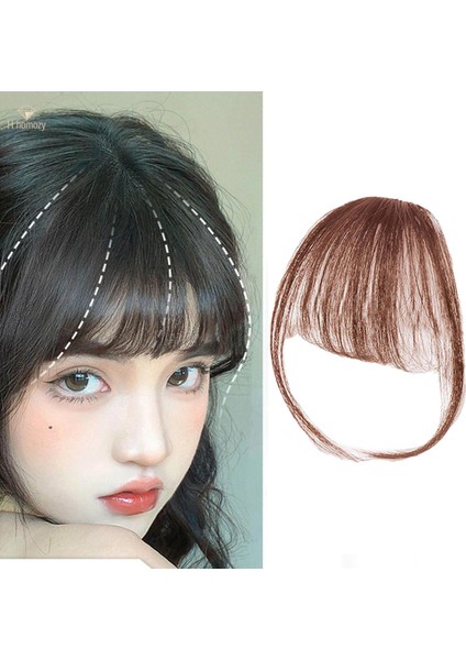 Sahte Hava Patlama Saç Şekillendirici Aksesuarları Düğün Parti Için Saç Klip Saç Uzantıları Açık Kahverengi (Yurt Dışından)