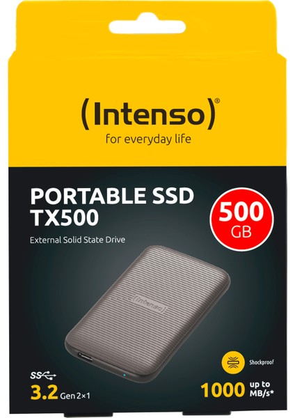 Portable SSD TX500 500GB 1000MB/S Taşınabilir SSD