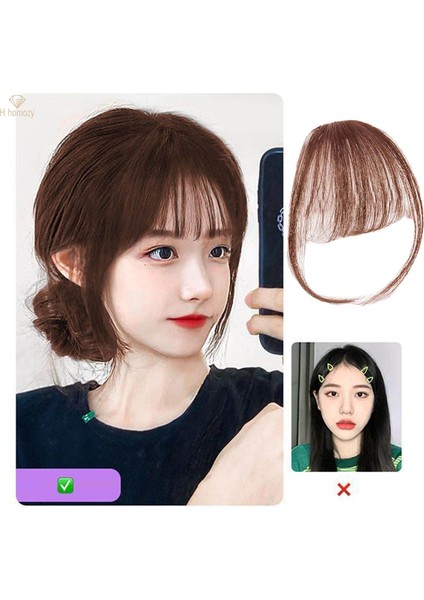Sahte Hava Patlama Saç Şekillendirici Aksesuarları Düğün Parti Için Saç Klip Saç Uzantıları Açık Kahverengi (Yurt Dışından) fiyatları