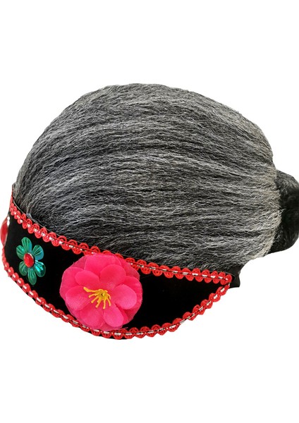 Çöpçatan Headdress Karı Kafa Kapağı Yaşlı Kadın Peruk Kafa Kapağı Çirkin Kadın Yaşlı Büyükanne Opera Caidan Performansı (Yurt Dışından) indirimleri