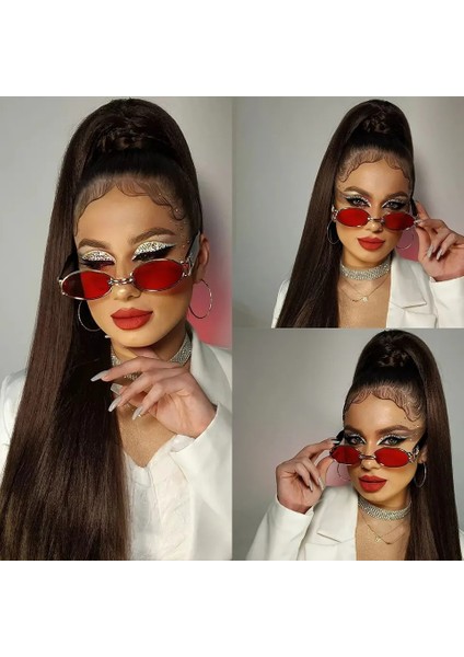 Peruk At Kuyruğu Uzunluğu 60 cm Düz Saç Sentetik At Kuyruğu Saç Uzatma Yüksek Sıcaklık Fiber Kadın At Kuyruğu Sahte Örgü (Yurt Dışından) modelleri