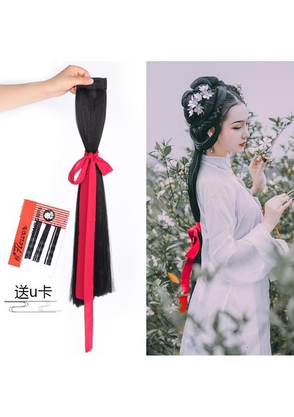 Yüksek Sıcaklık Fiber Saç Paketi Antik Kostüm Yumuşak Peruk Tek Kafa Stüdyo Peruk Saç Saç Paketi Performans Hanfu Yumuşak Saç Parçası (Yurt Dışından) fiyatları