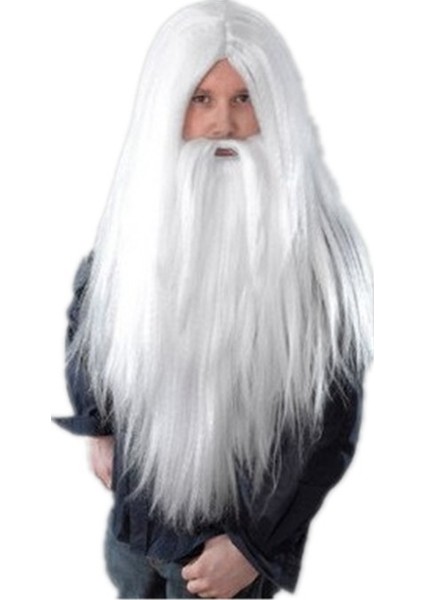 Noel Noel Baba Sakal Peruk Cadılar Bayramı Yaşlı Adam Peruk Noel Peruk Sakal Takım Elbise (Yurt Dışından) indirimleri