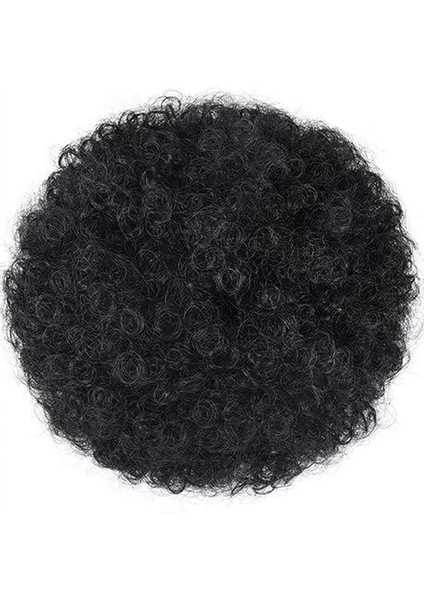 Afrika Siyah Afro Peruk Saç Torbası Kabarık Tomurcuk Bun Yüksek Sıcaklık Fiber Peruk Tomurcuk Mikro Hacimli Saç Torbası (Yurt Dışından) fırsatları