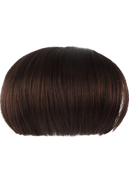 Düz Pürüzsüz Uzantıları Saçak Peruk (Koyu Kahverengi) (Yurt Dışından) fiyatları