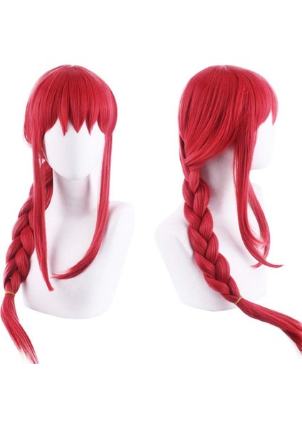 Anime Karakter Cos Peruk Uzun Düz Saç At Kuyruğu Kırmızı Peruk Cadılar Bayramı Kostüm Partisi Peruk Sentetik Saç (Yurt Dışından) fiyatları