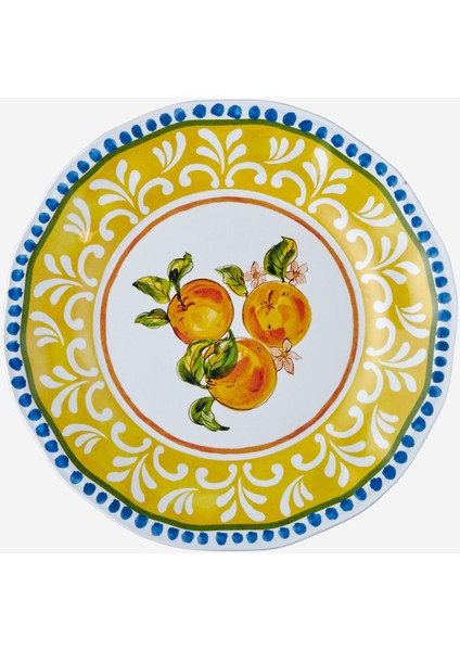 Capri Sarı Melamin Kahvaltı Tabağı 23 cm