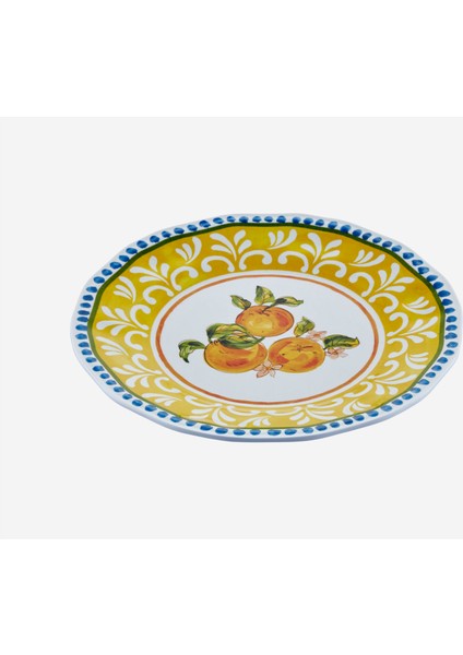 Capri Sarı Melamin Kahvaltı Tabağı 23 cm