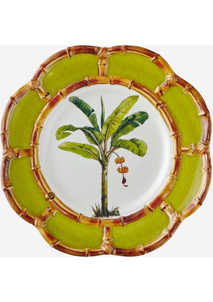 Bambu Beyaz Melamin Kahvaltı Tabağı 23 cm