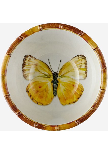 Bambu Beyaz Melamin Kase 15 cm