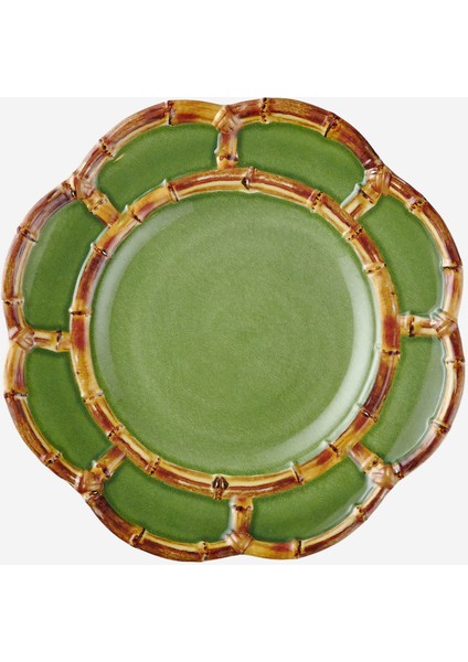 Bambu Yeşil Melamin Kahvaltı Tabağı 23 cm