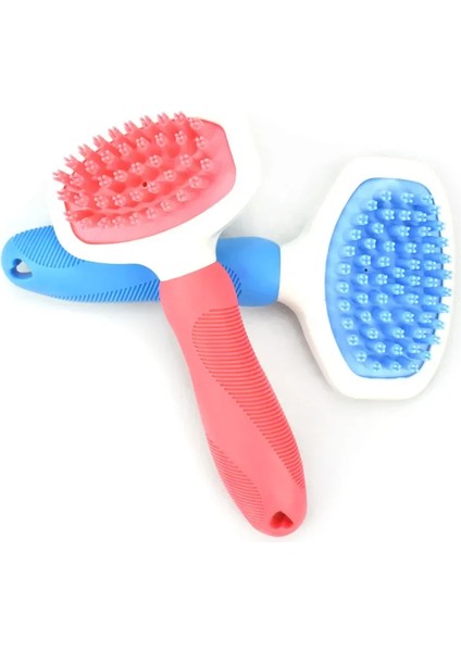Yüksek Kaliteli Silikon Pet Köpek Kedi Bakım Tarak Fırçası Banyo Temizleme Masajı Için Köpekler Kediler Için Plastik Fırça Tarak (Yurt Dışından) fırsatları