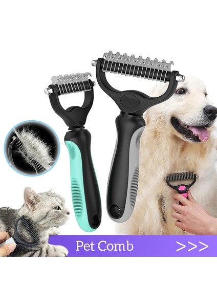 Pet Tüy Alma Tarak Kedi Köpek Fırça Pet Saç Bakım Aracı Köpek Saç Dökülme Tarakları Pet Kürk Düzeltme Dematting Deshedding Fırça (Yurt Dışından) fiyatları