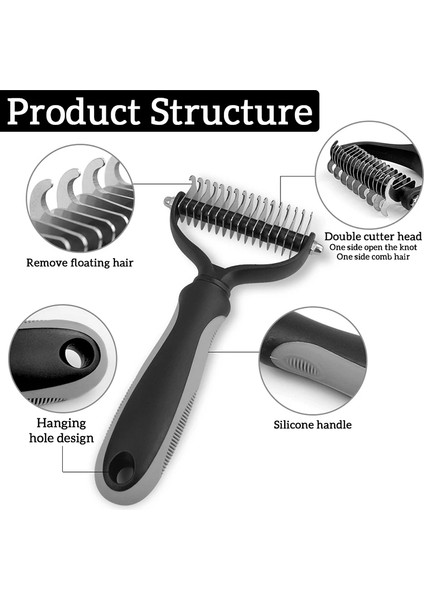 Pet Tüy Alma Tarak Kedi Köpek Fırça Pet Saç Bakım Aracı Köpek Saç Dökülme Tarakları Pet Kürk Düzeltme Dematting Deshedding Fırça (Yurt Dışından) modelleri