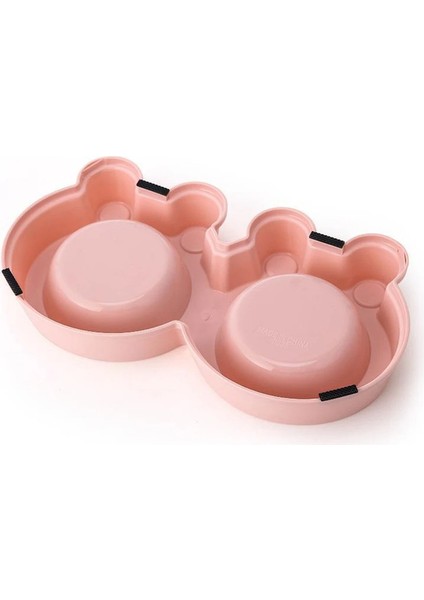 Sevimli Kurbağa Çift Kase Kedi Yavrusu Besleme Malzemeleri Paslanmaz Çelik Pet Içme ve Besleme Çanak Küçük Köpek Maması Su Besleyici (Yurt Dışından) fırsatları