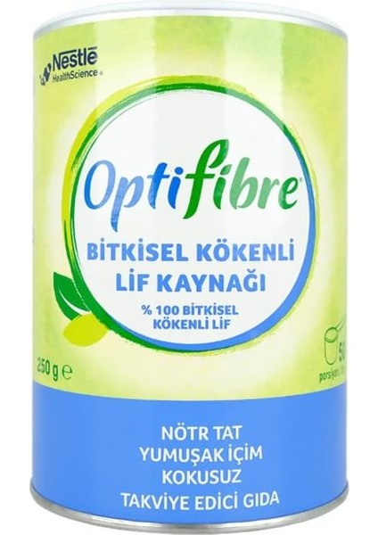 Optifibre Bitkisel Kökenli Lif Kaynağı Takviye Edici Gıda 250 G